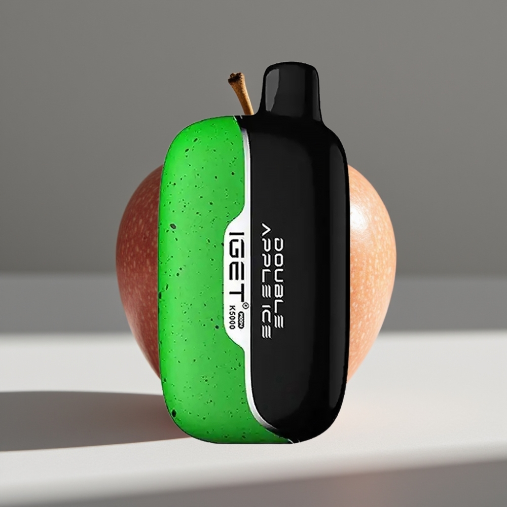 IGET Moon K5000 نفحات، تفاحتين مثلج، حجم: 49.5x25.3x99.4 مم، وزن: 81.5 غ