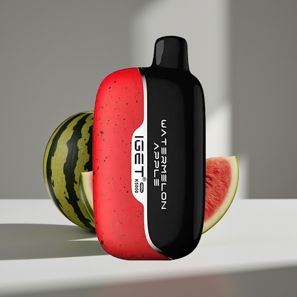 IGET Moon K5000 نفحة بنكهة البطيخ والتفاح - 5000 نفحة، 1.35 أوم، 81.5 غ