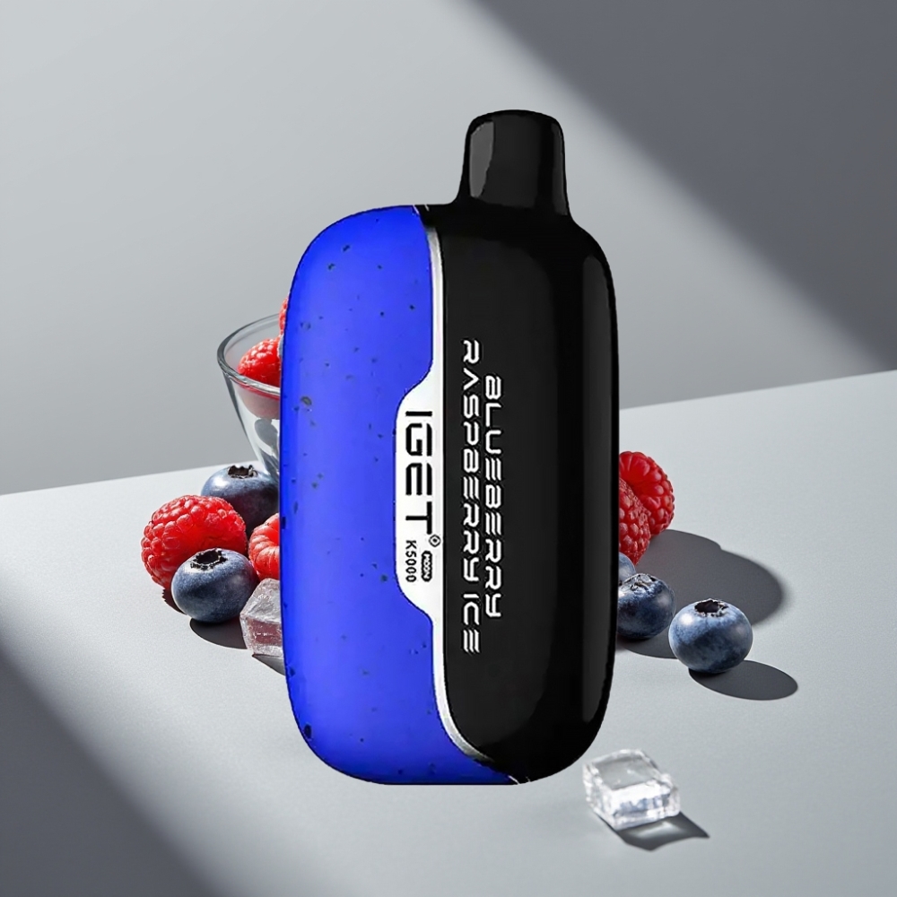 IGET Moon K5000 5000 نفخة 81.5 جم توت أزرق وتوت العُلّيق مثلج