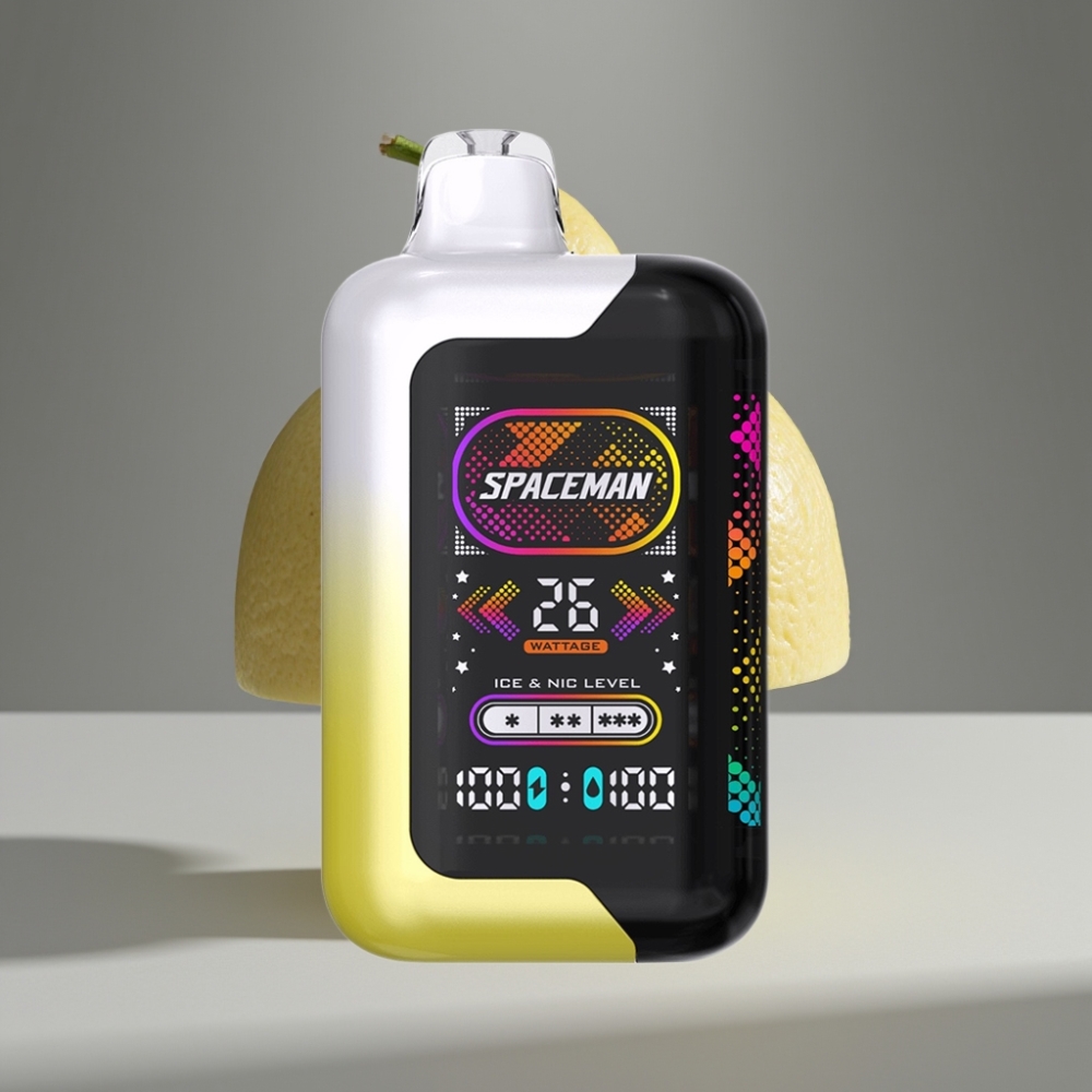 SMOK SPACEMAN SP40000 صفر نيكوتين نكهة ليمون بوب 20مل شاشة 2.28بوصة 40000 نفخة شحن نوع-سي